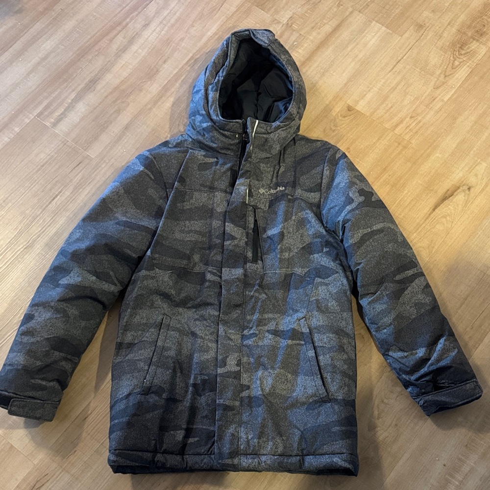 Boys Columbia Camo Hooded Jacket
